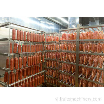 2 tấn dây chuyền sản xuất giật thịt bò
